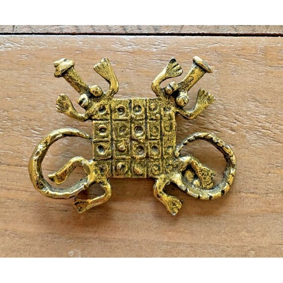 Jewelry - Vintage Alva Museum Replica Alligator Pin Brooch Used